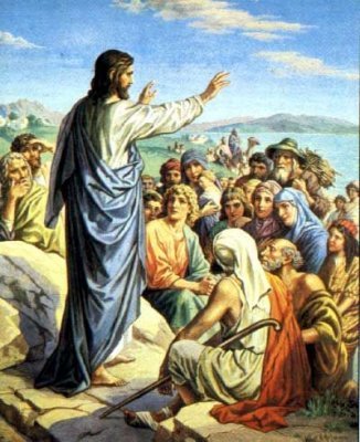 Иисус учит народ